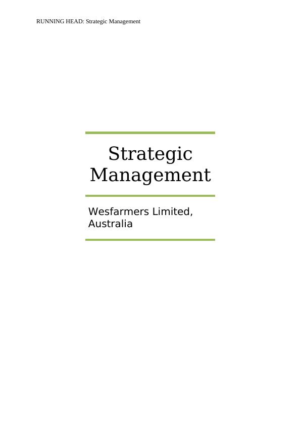 strategic management case study 2019