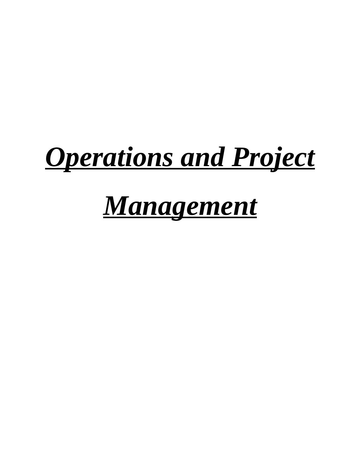 Principles of Operation Management PDF