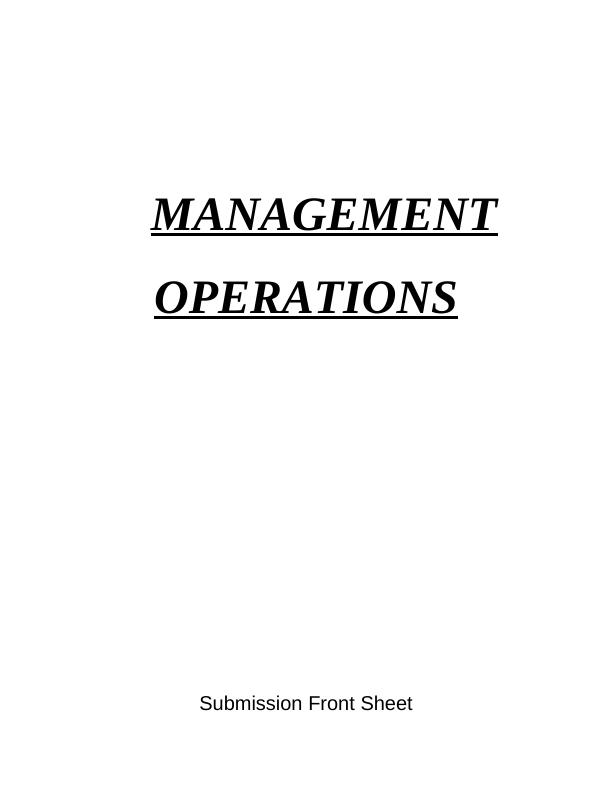 Role of Leaders and Managers in Operation Management - Tesco Case Study_1