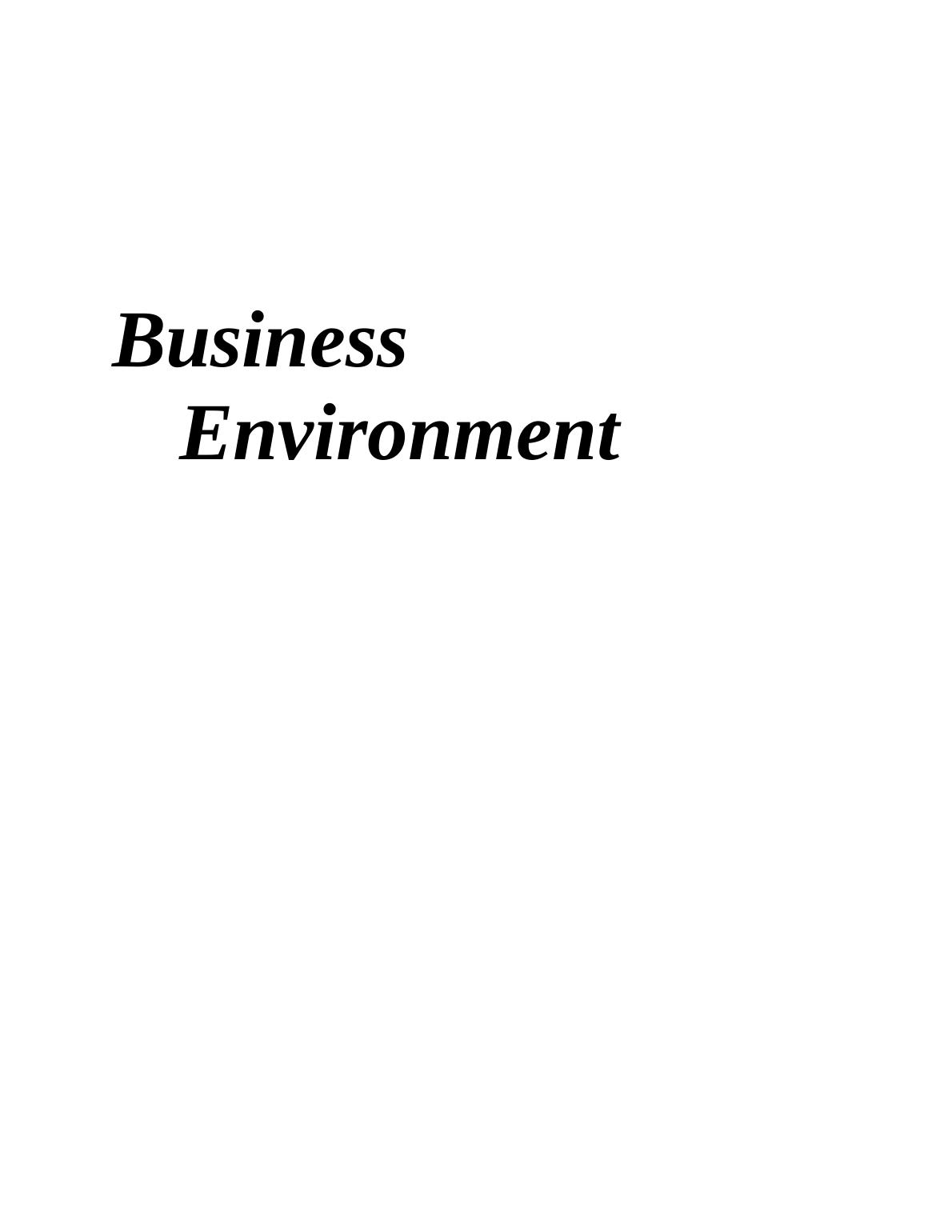 Business Environment INTRODUCTION 3 TASK 13 P1 Different types and purposes of organisations_1