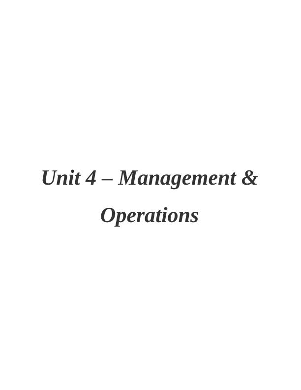 (solved) Unit 4 – Management & Operations_1
