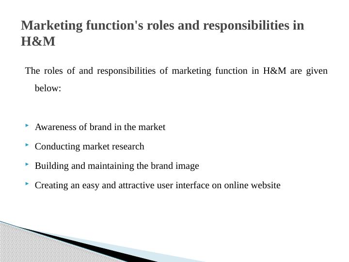 Role of Marketing in H&M_3