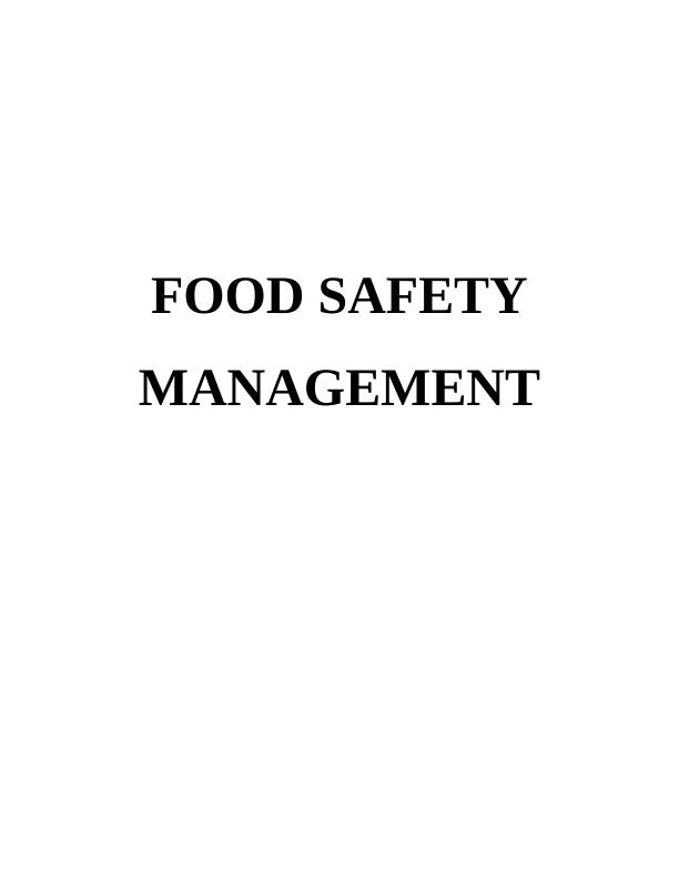 Food Safety Management System: PDF_1