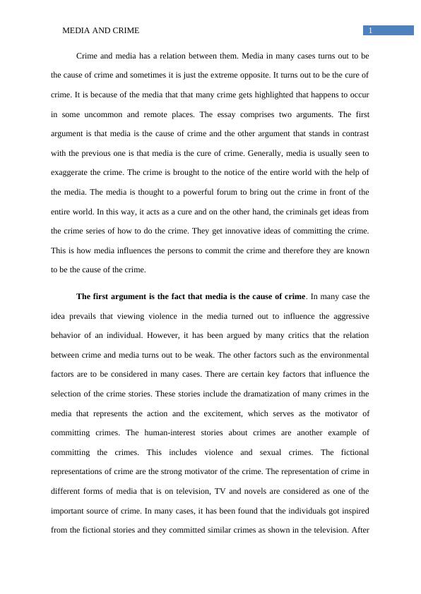 Essay on Media and Crime_2