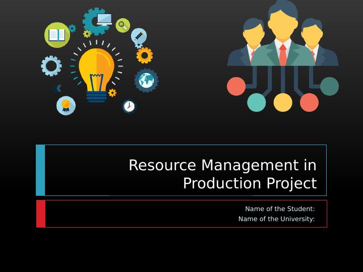 Resource Management in Production Project_1