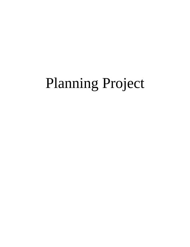 Project Planning for MINI CONFERENCE 12 PART 1: Project Plan for London_1