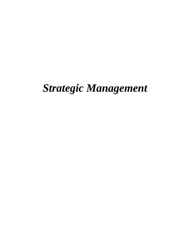 Strategic Management in M&S_1
