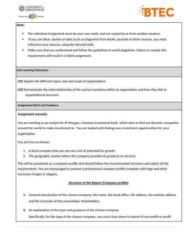 Unit 1 - Business and Business Environment Assignment Sample_4