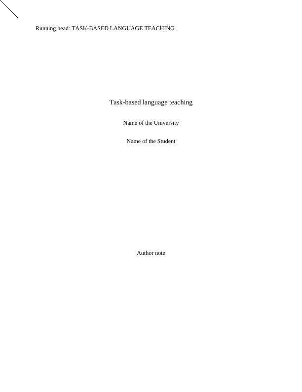 Task Based Language Learning Study_1