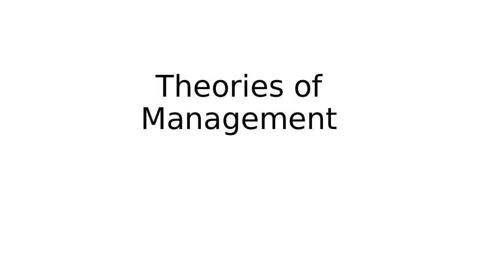 Fredrick Taylor Management Theory_1