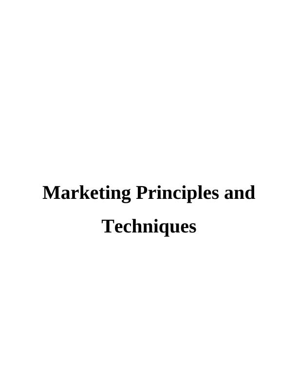 Marketing Principles and Techniques Assignment - Button Queen_1