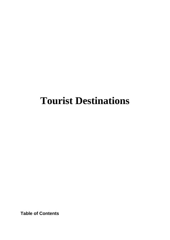 Unit 2 Leading Tourist Destinations Assignment_1