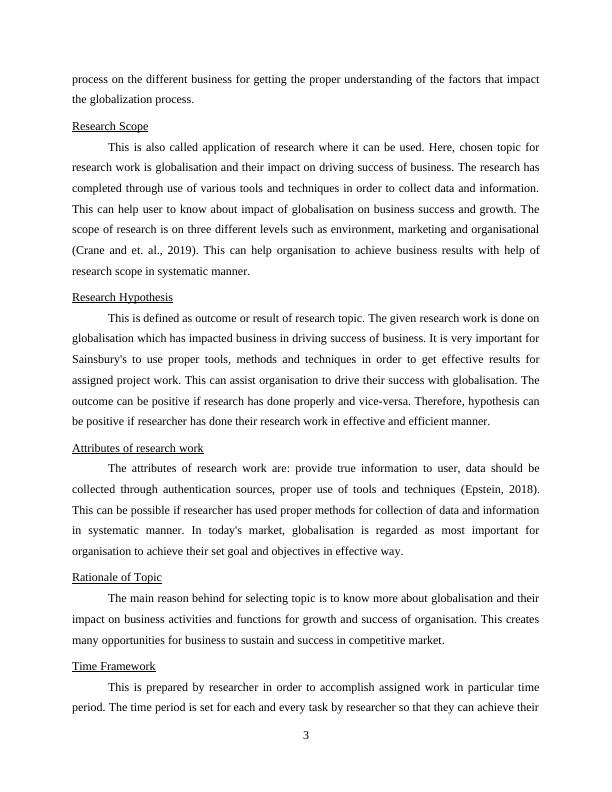Research Project Assignment - impact of globalisation on success of business_6