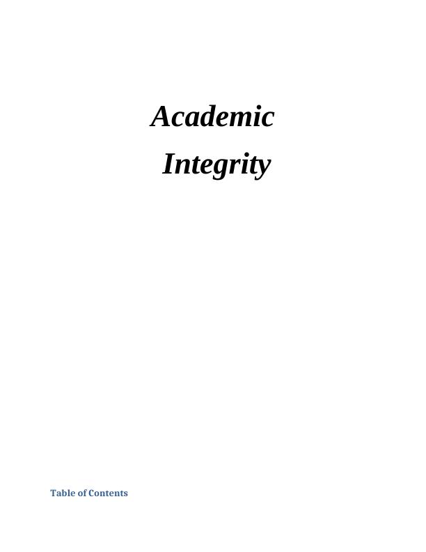 Academic Integrity: Importance, Implications, and Skills Learned_1