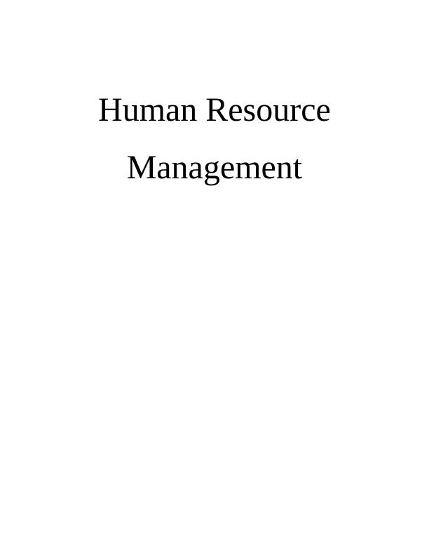 Human Resource Management Assignment PDF | Chocolate Presence_1