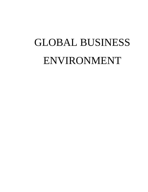 Global Business Environment - Doc_1