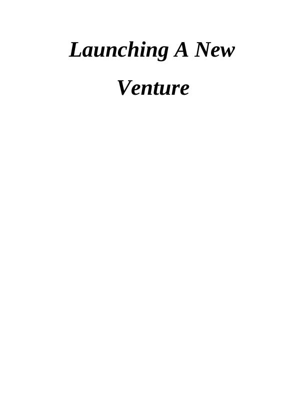 Report on Target Market and Competitive Analyses for New Venture_1