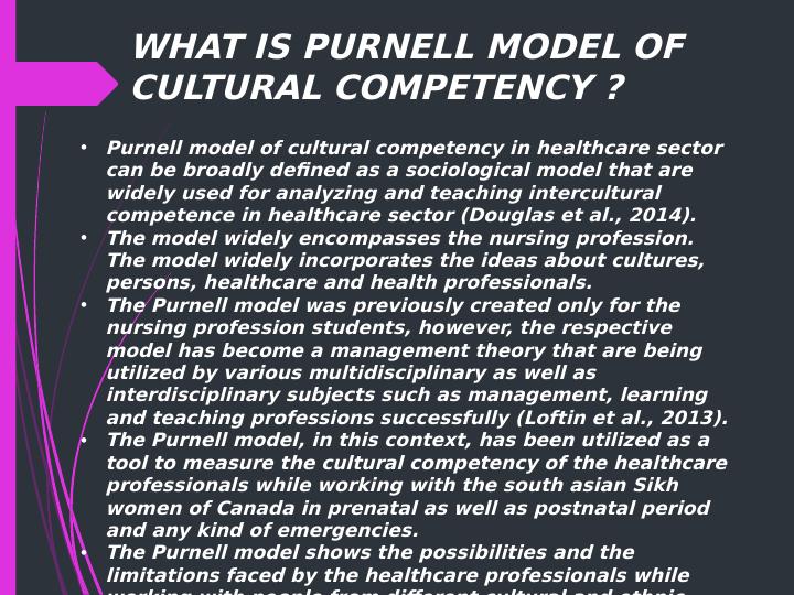 Analysis of Purnell Model of Cultural Competency in Healthcare among the Sikh Women in Canada_4