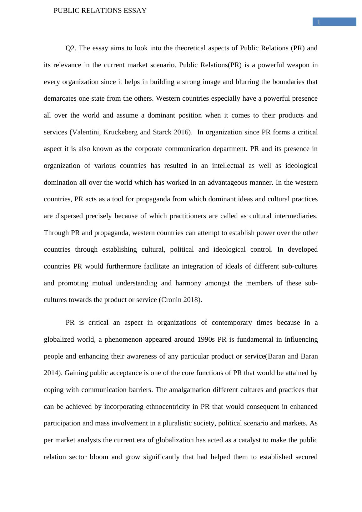 Essay on Public Relations Aspects_2