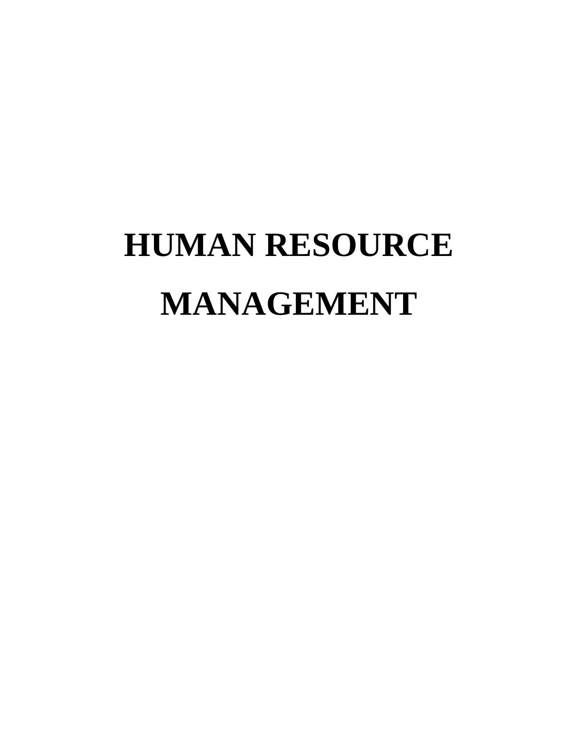 Assignment on Human resource plan for Ritz Carlton_1