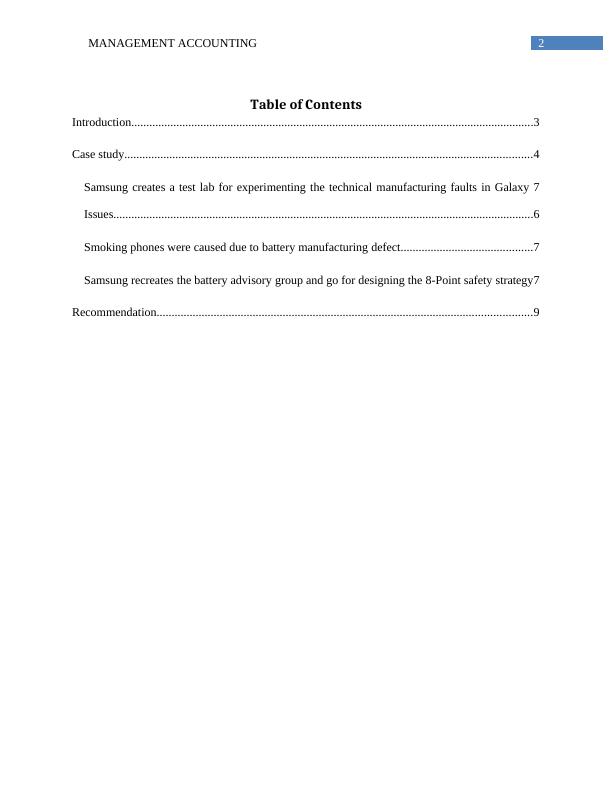 Management Accounting  -  Samsung Assignment_3