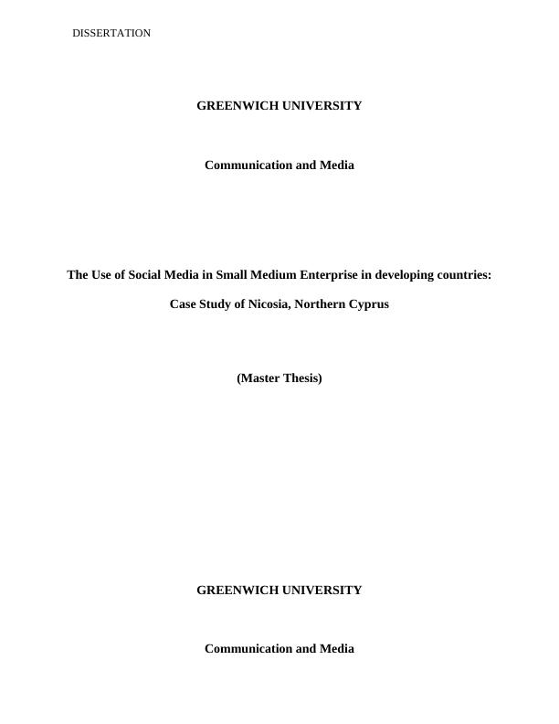 The Use of Social Media in Small Medium Enterprise in Developing Countries: Case Study of Nicosia, Northern Cyprus_2