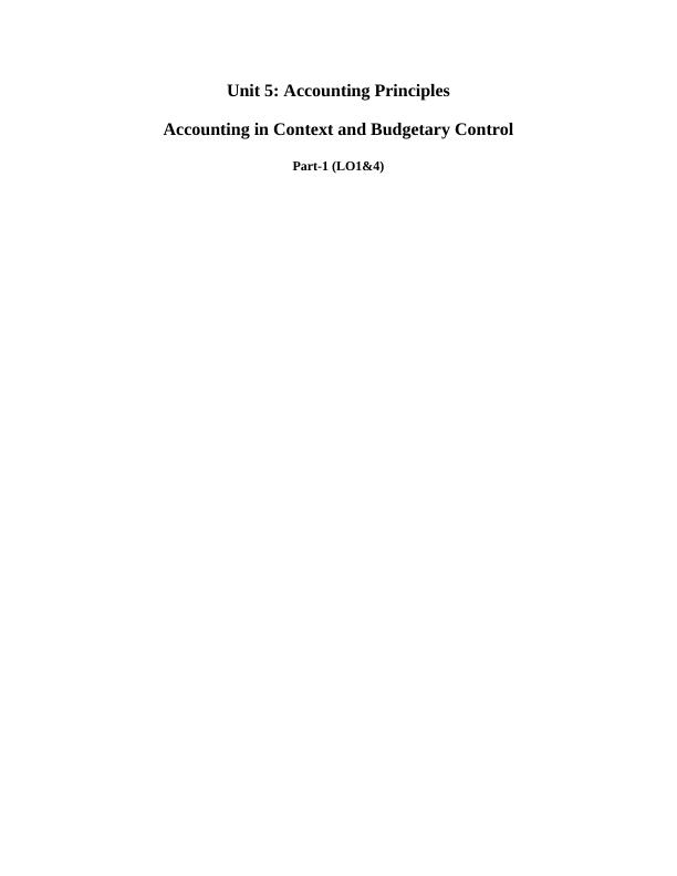 Accounting in Context and Budgetary Control_1