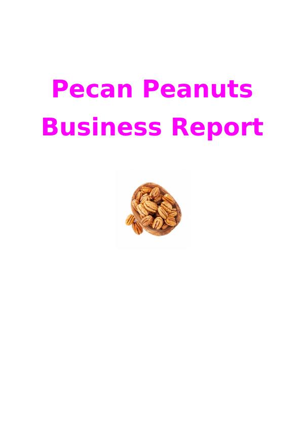 business plan for selling peanuts