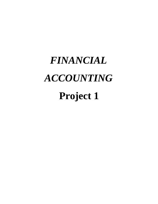Financial Accounting Assignment Solution_1