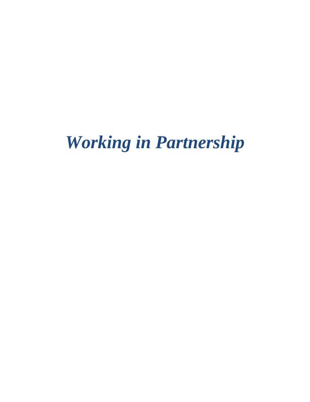 Philosophy of Working in Partnership | Report_1
