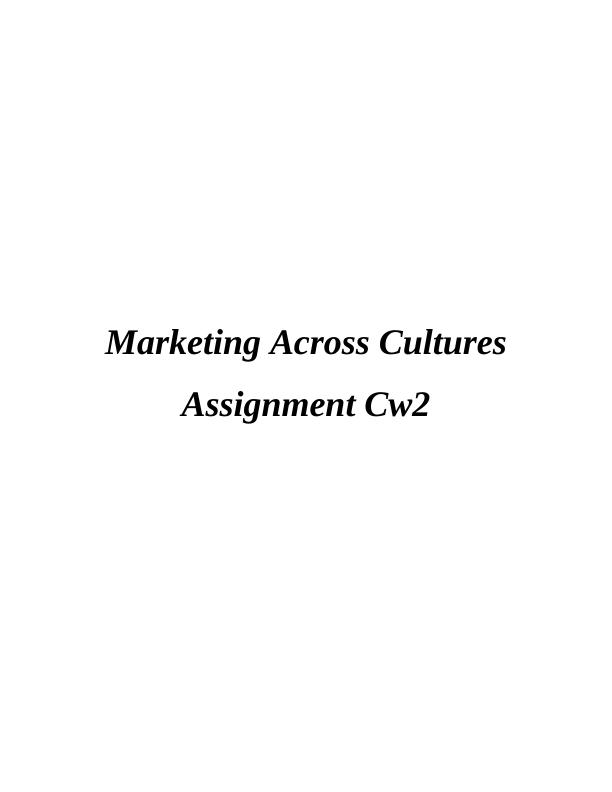 Marketing Across Cultures_1