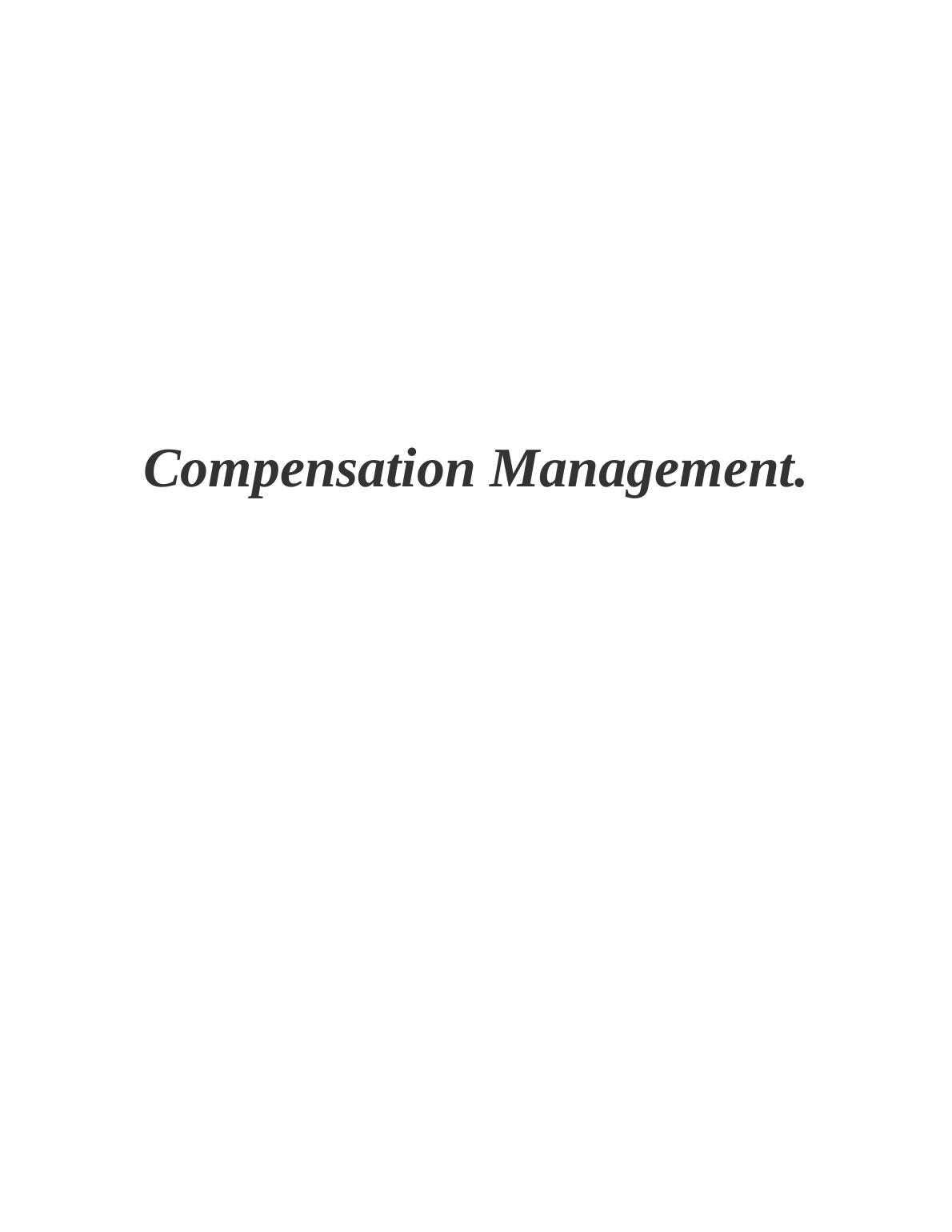 Compensation Management for Tesco Achieving Vision & Mission