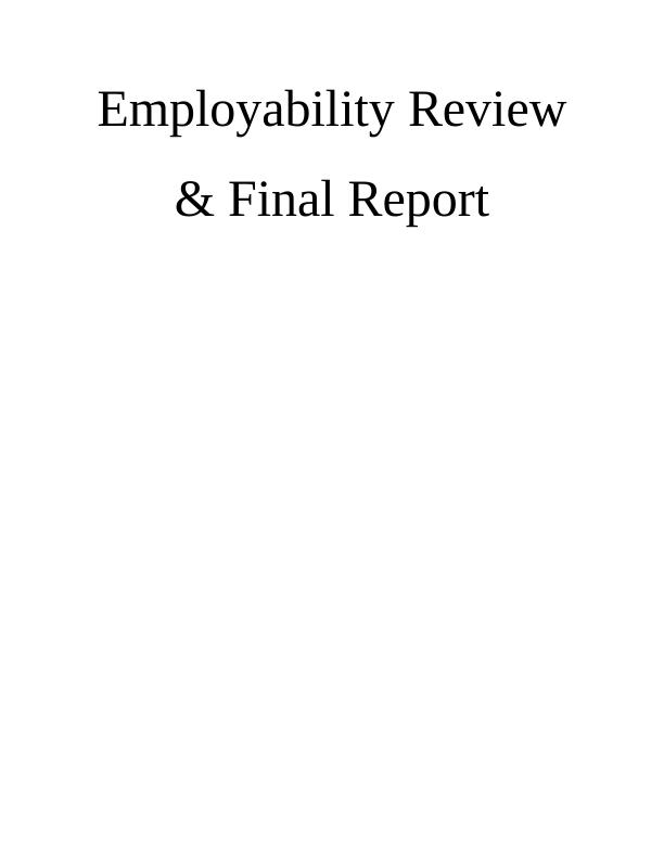 Employability Review & Final Report_4
