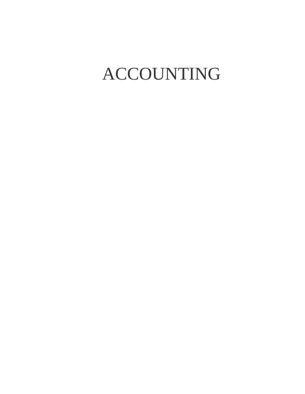 Assignment on Accounting (Solved)_1