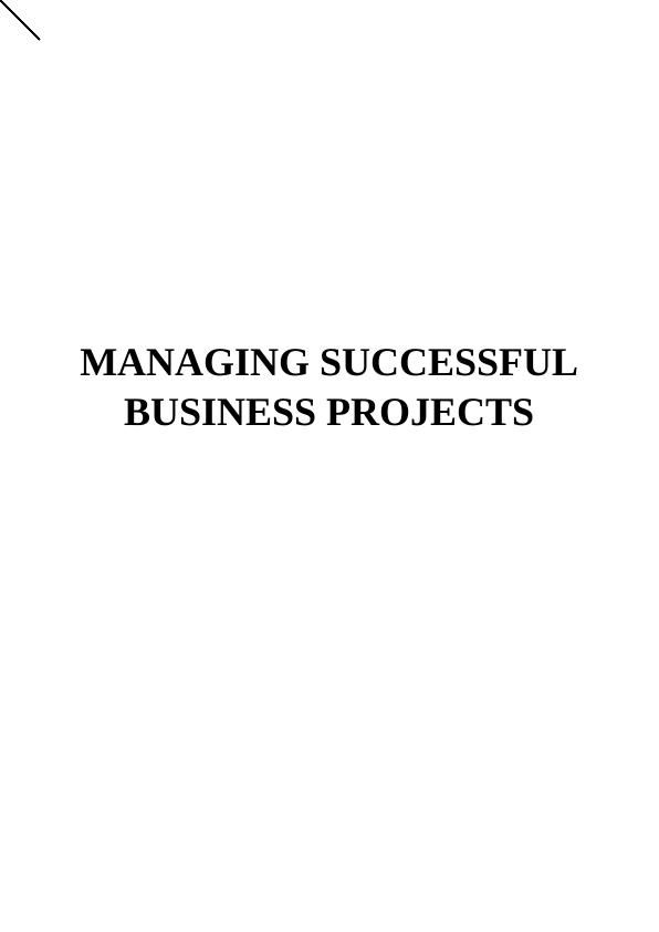 Managing a Successful Business (msbp) - Assignment_1