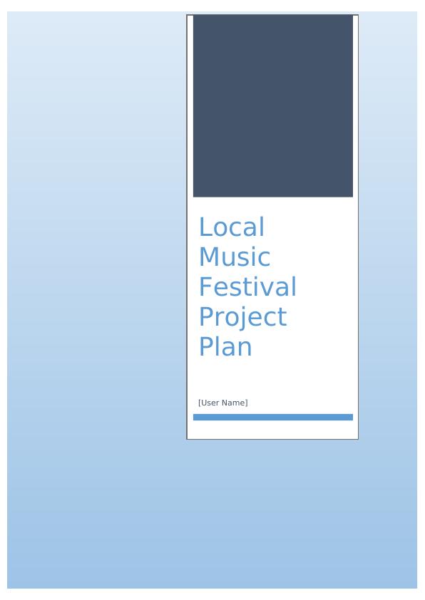 Local Music Festival Project Plan_1