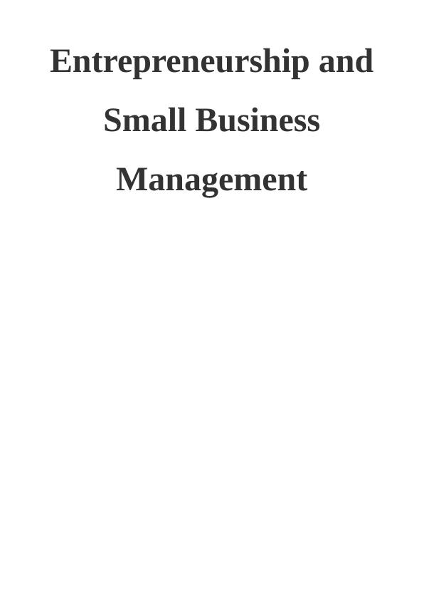 Types of Ventures in Entrepreneurship and Small Business Management_1