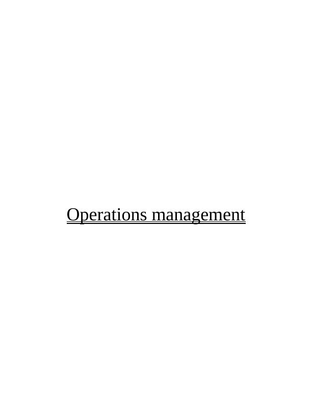 (solved) Operations management : Burberry Case_1