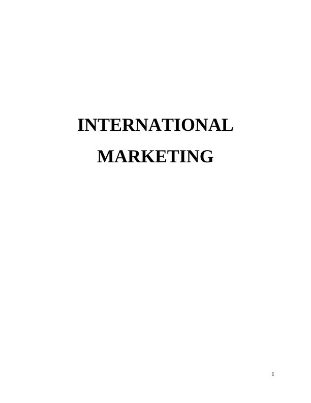 International Marketing: Key Concepts, Scope, and Market Entry Strategies_1