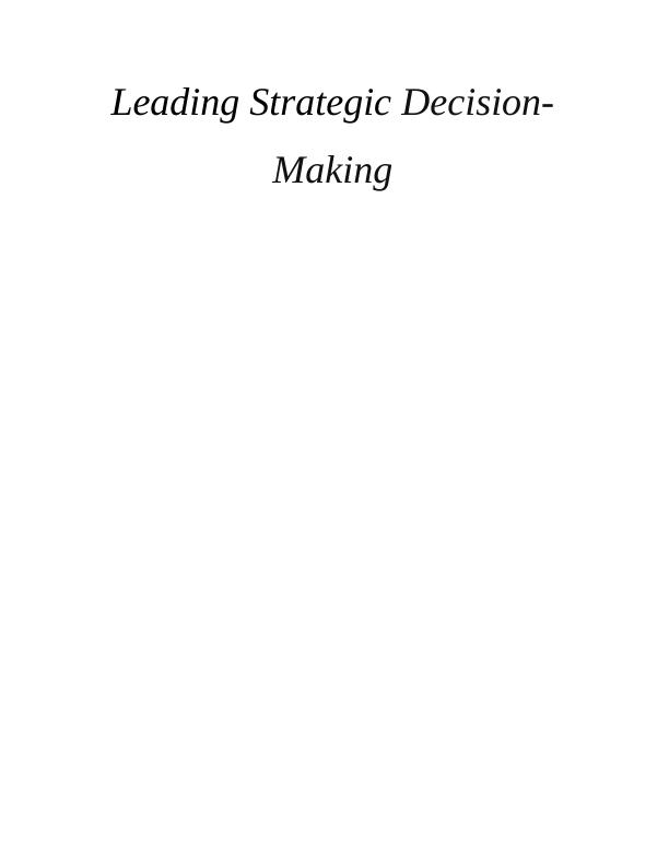 Decision-Making Processes in Financial Market_1