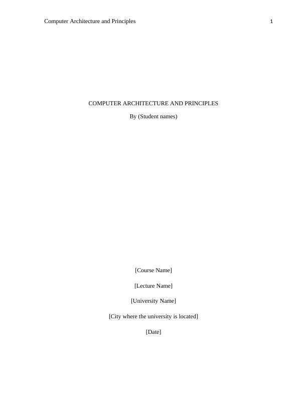 Computer Architecture and Principles PDF_1