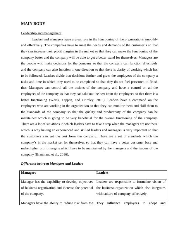 literature review on leadership and management