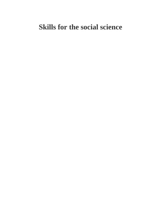 Skills for the Social Science: A Critical Evaluation_1