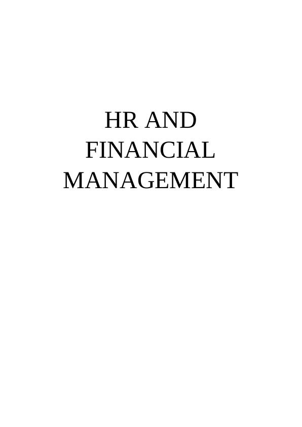 HR and Financial Management_1
