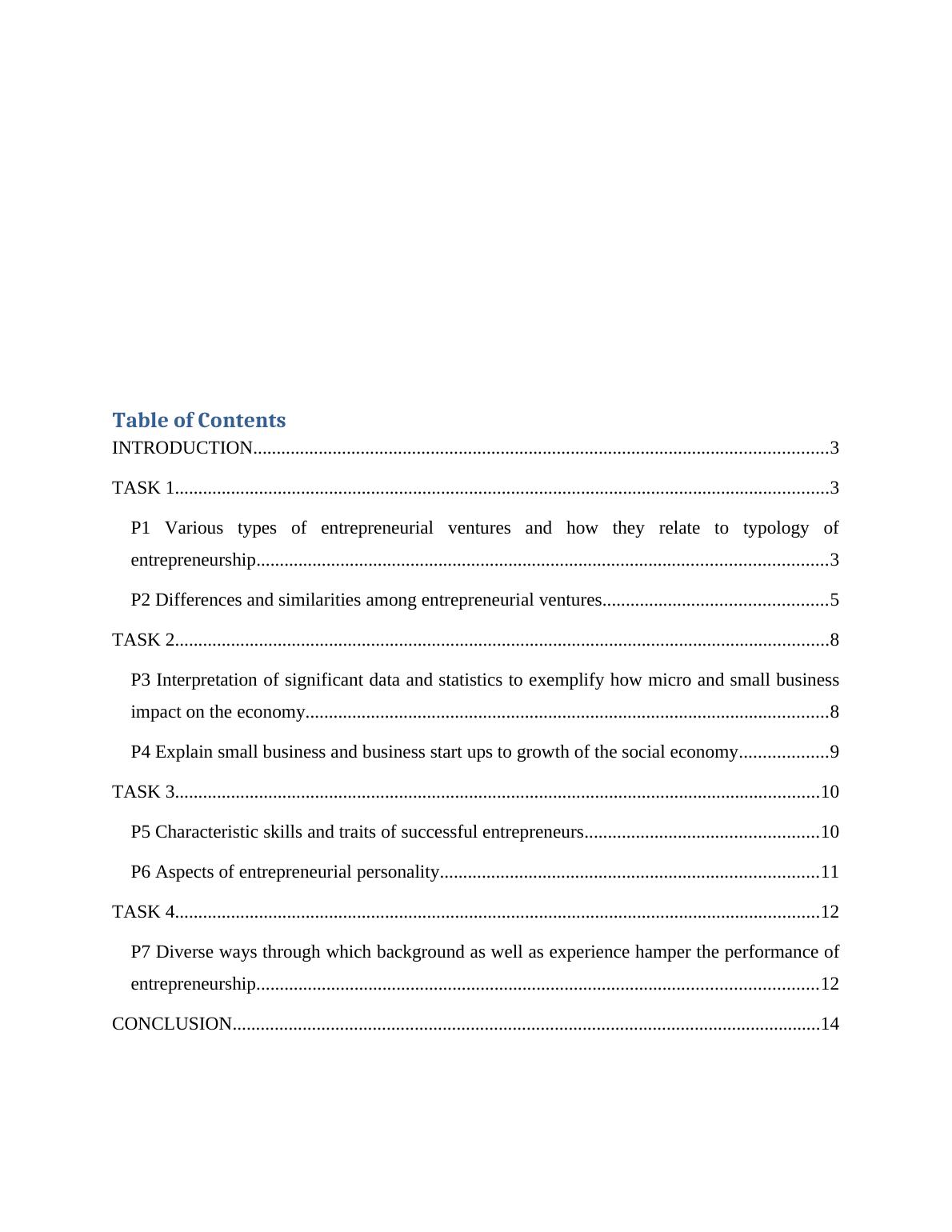 (PDF) Entrepreneurship and Small Business Management Project | Assignment_2