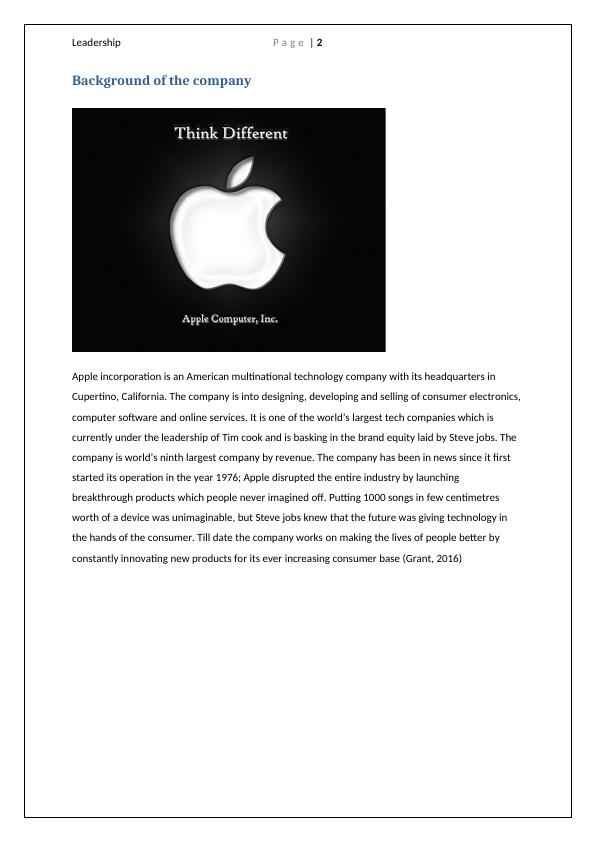 Report on Leadership in Apple Inc_3