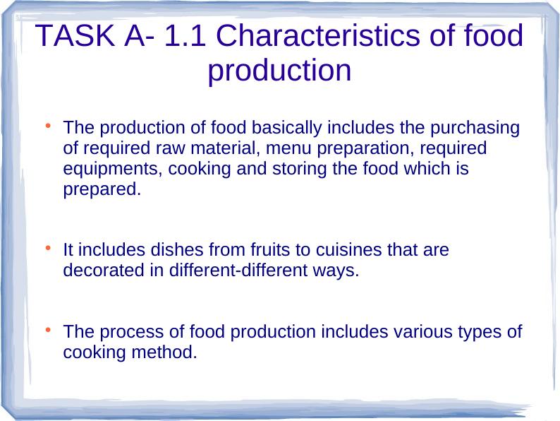 Characteristics of Food Production and Service Systems - Desklib_2