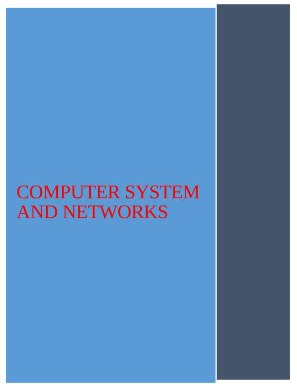 Computer System and Networks : Assignment_1