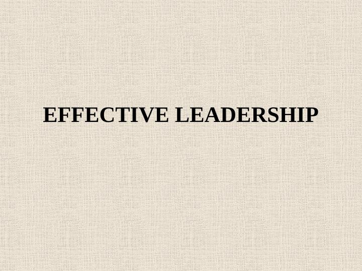 Concept of Ethical Leadership | PPT_1