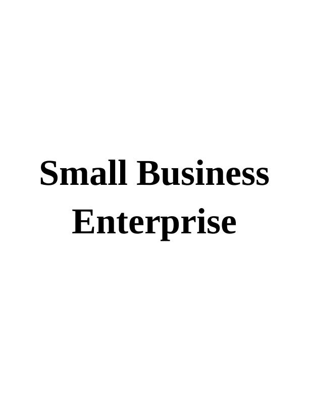 Small Business Enterprise | Report On Lantana Cafe_1